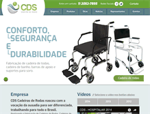 Tablet Screenshot of cdscadeiraderodas.com.br